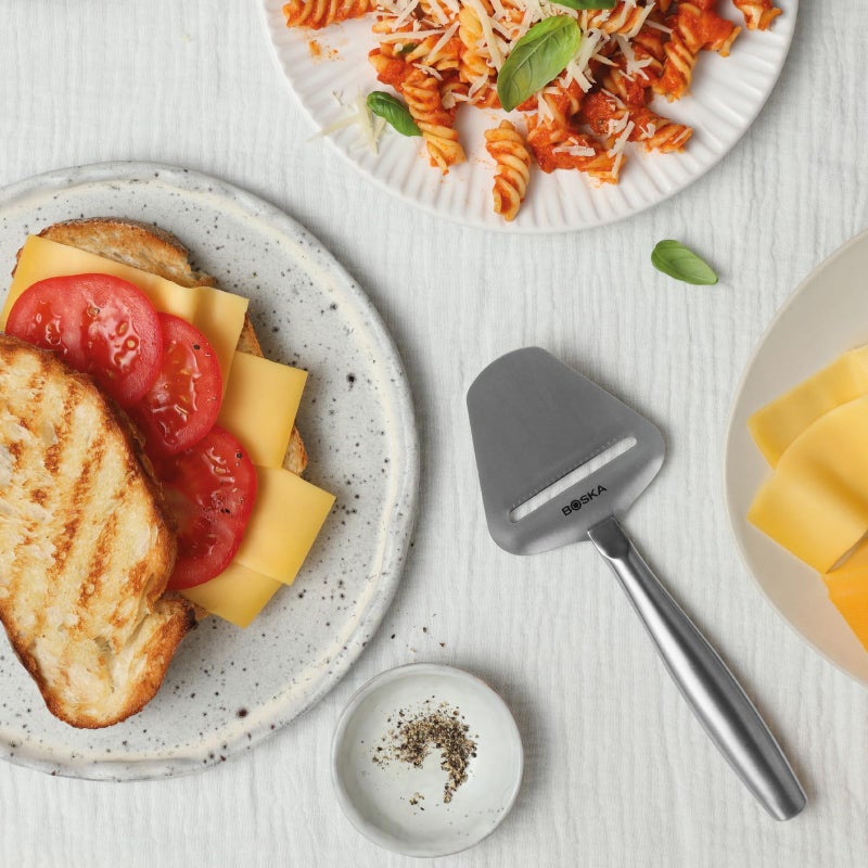 Boska Stainless Steel Cheese Slicer - Copenhagen For All Types of Cheese - Multi-Functional Cheese Slicer - Handheld Slicer - Silver Non-Stick - Dishwasher Safe - For Kitchen Cooking - Image 4
